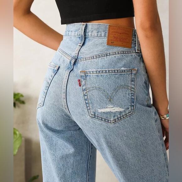 NWT Levi’s 501 90’s jeans light wash 26 - Picture 5 of 14